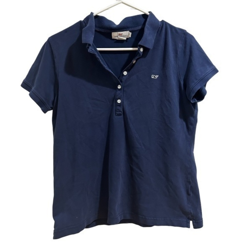 Vineyard Vines Navy Girls Classic Polo Size Medium